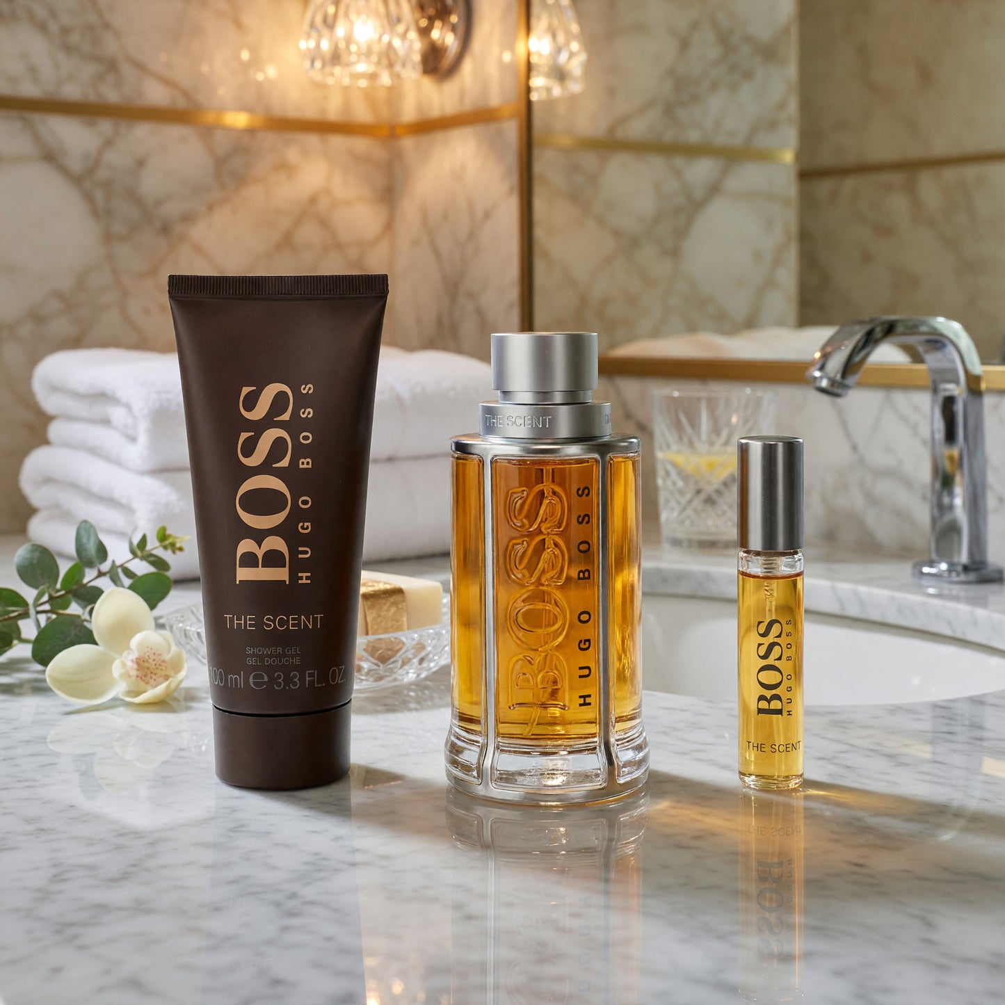 Boss The Scent by Hugo Boss, 3 Piece Gift set for Men