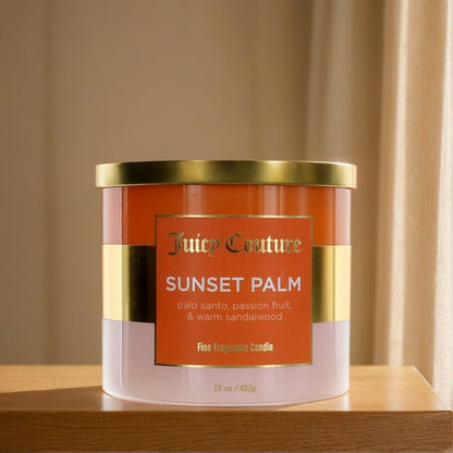 Juicy Couture 14.5 oz Soy Wax Blend 3 Wick Candle - Sunset Palm