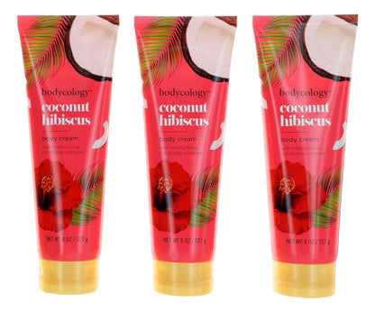 Coconut Hibiscus by Bodycology, 4 Pack 8oz Moisturizing Body Cream women
