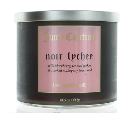 Juicy Couture 14.5 oz Soy Wax Blend 3 Wick Candle - Noir Lychee - Noir Lychee