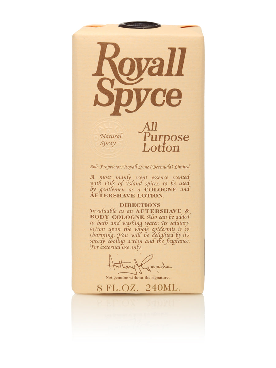 Royall Spyce by Royall Fragrances, 8 oz All Purpose Lotion for Men