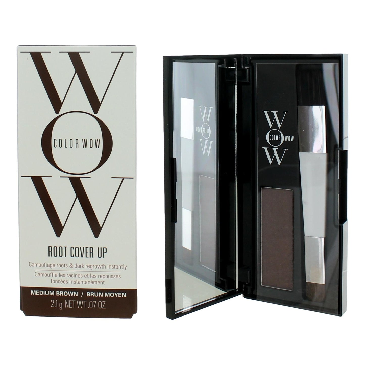 Color Wow Root Cover Up by Color Wow, 0.07oz Root Coverup Powder - Medium Brown - Medium Brown