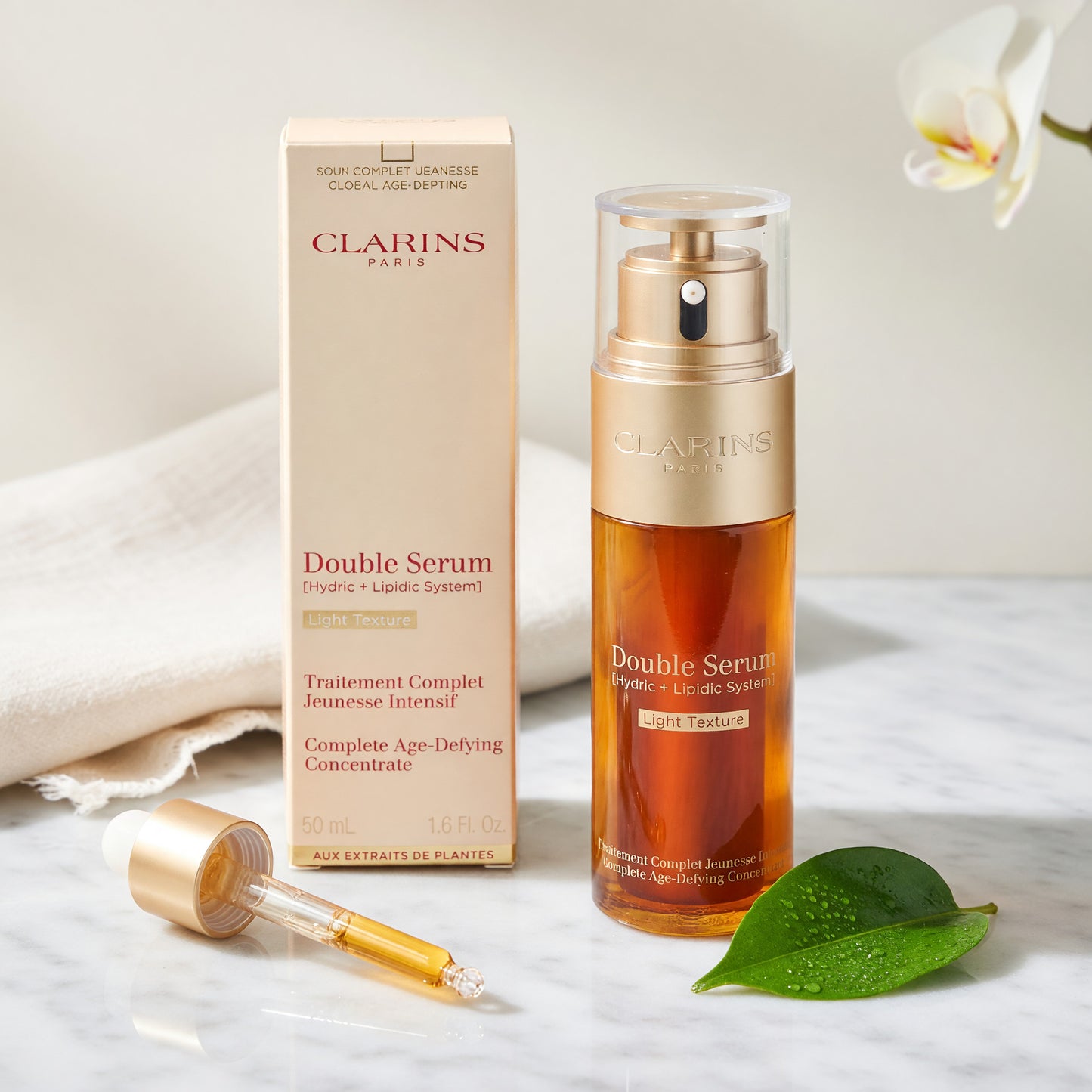 Clarins by Clarins, 1.6 oz Double Serum, Light Texture.