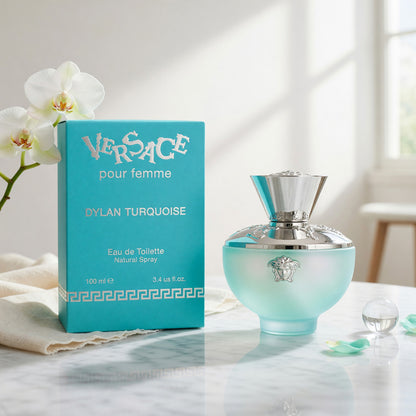 Versace Dylan Turquoise by Versace, 3.4 oz EDT Spray for Women