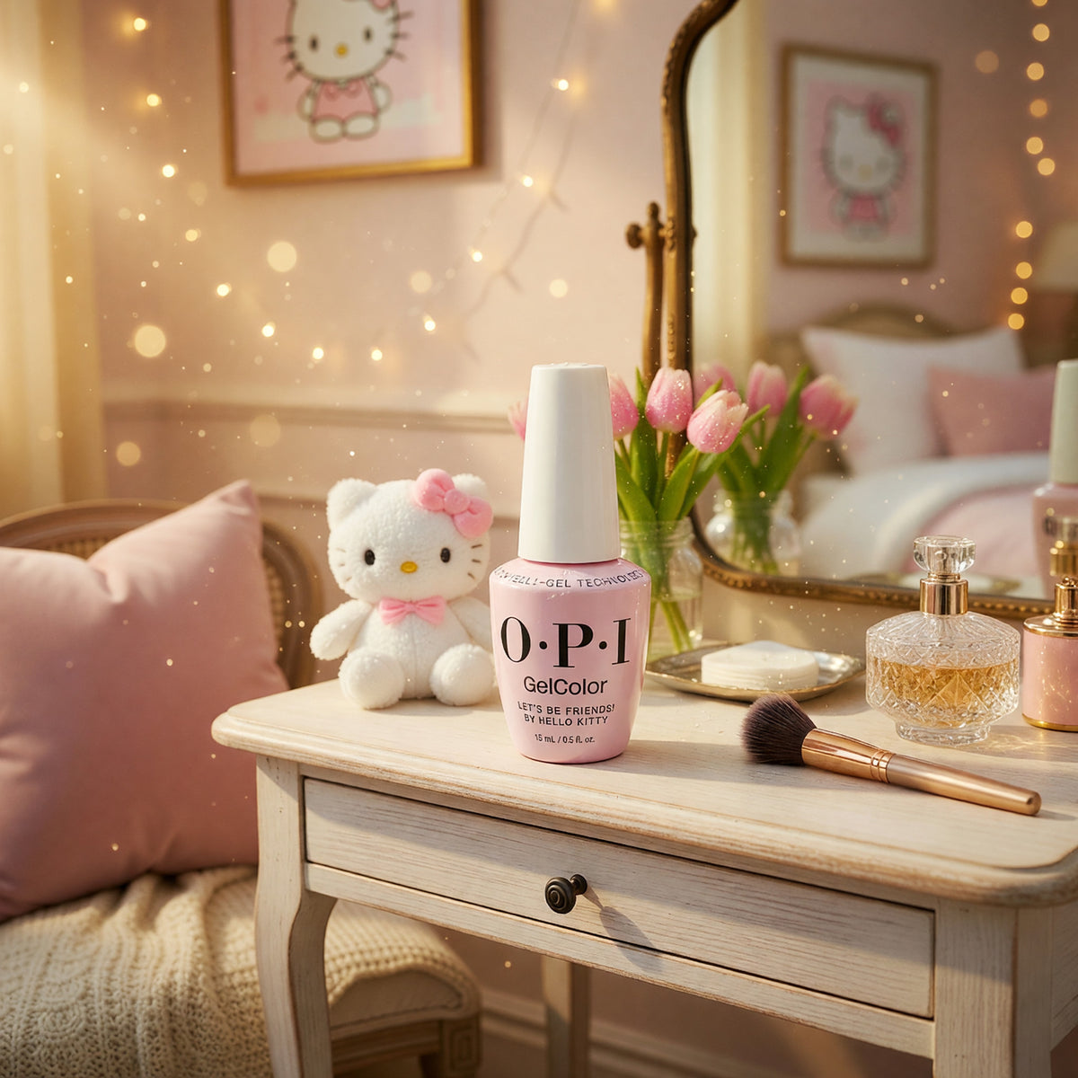 OPI Gel Nail Polish by OPI, 0.5oz Gel Color - Let's Be Friends! By Hello Kitty - Let's Be Friends! By Hello Kitty