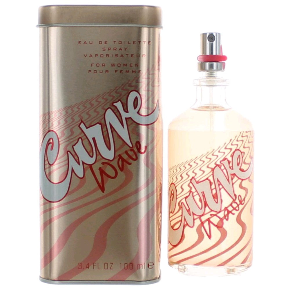 Curve Wave by Liz Claiborne, 3.4 oz EDT Spray for Women