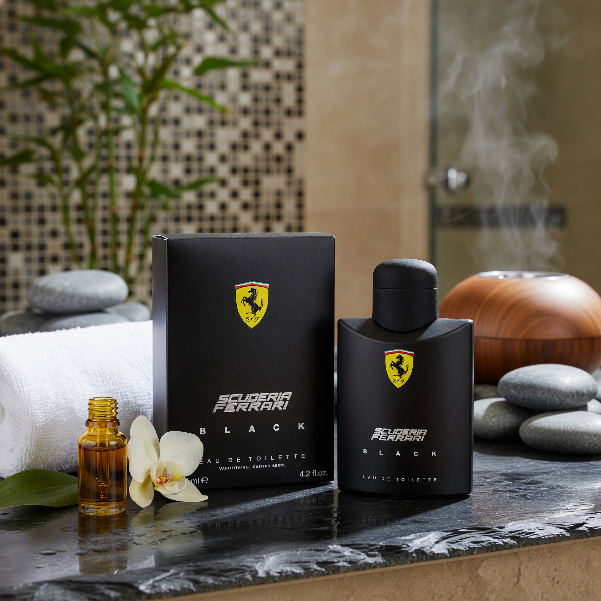 Ferrari Black by Scuderia Ferrari, 4.2 oz EDT Spray for Men