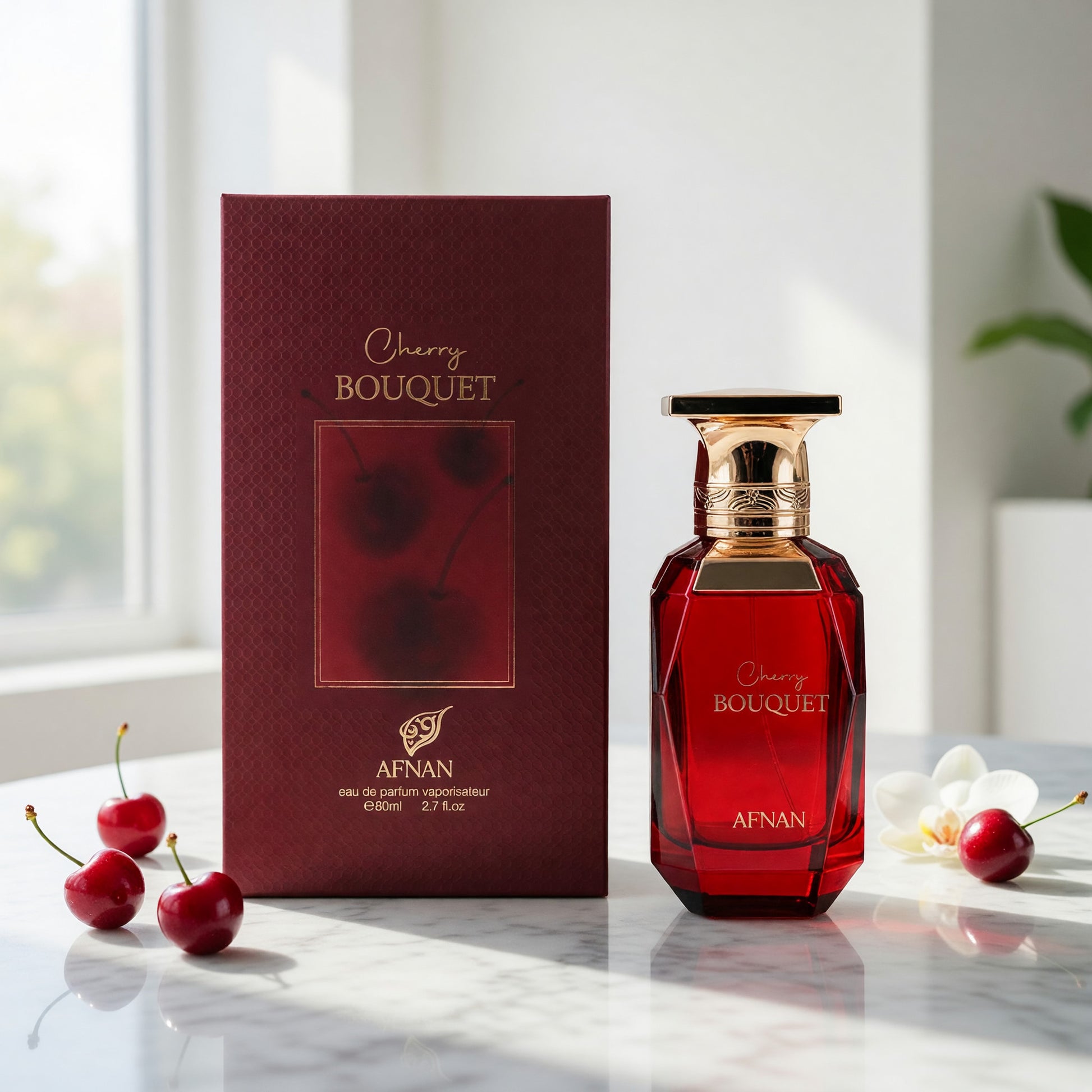 Cherry Bouquet by Afnan, 2.7 oz Eau De Pafum Spray for Women