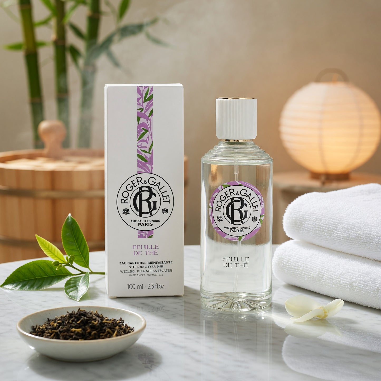 Roger & Gallet Feuille De The, 3.3oz Eau Parfumee Spray for Unisex