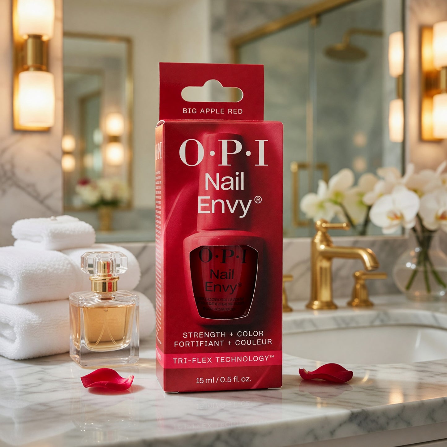 OPI Nail Envy by OPI, 0.5 oz Nail Strengthener - Big Apple Red - Big Apple Red