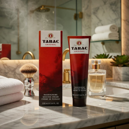 Tabac by Maurer & Wirtz, 3.4 oz Shaving Cream for Men