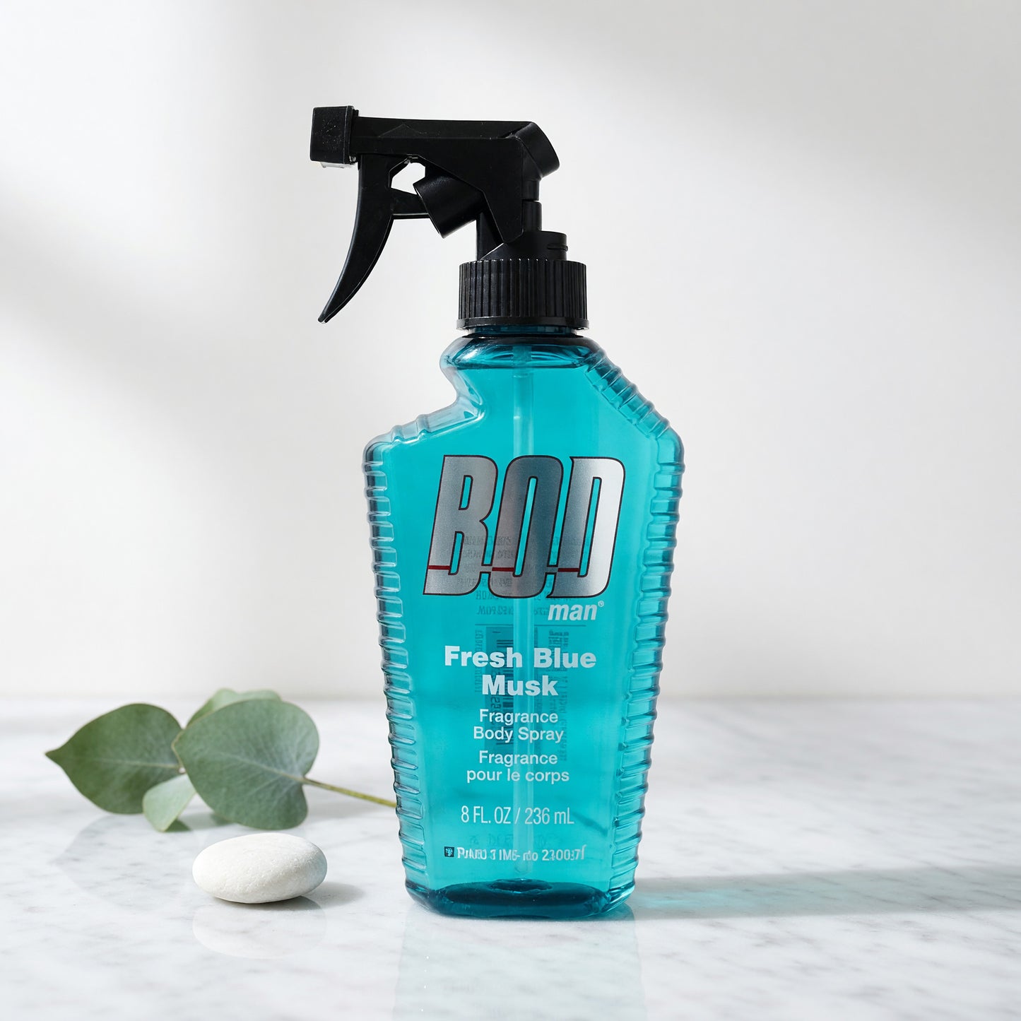 Bod Man Fresh Blue Musk by Parfums De Coeur, 8oz Fragrance Body Spray men