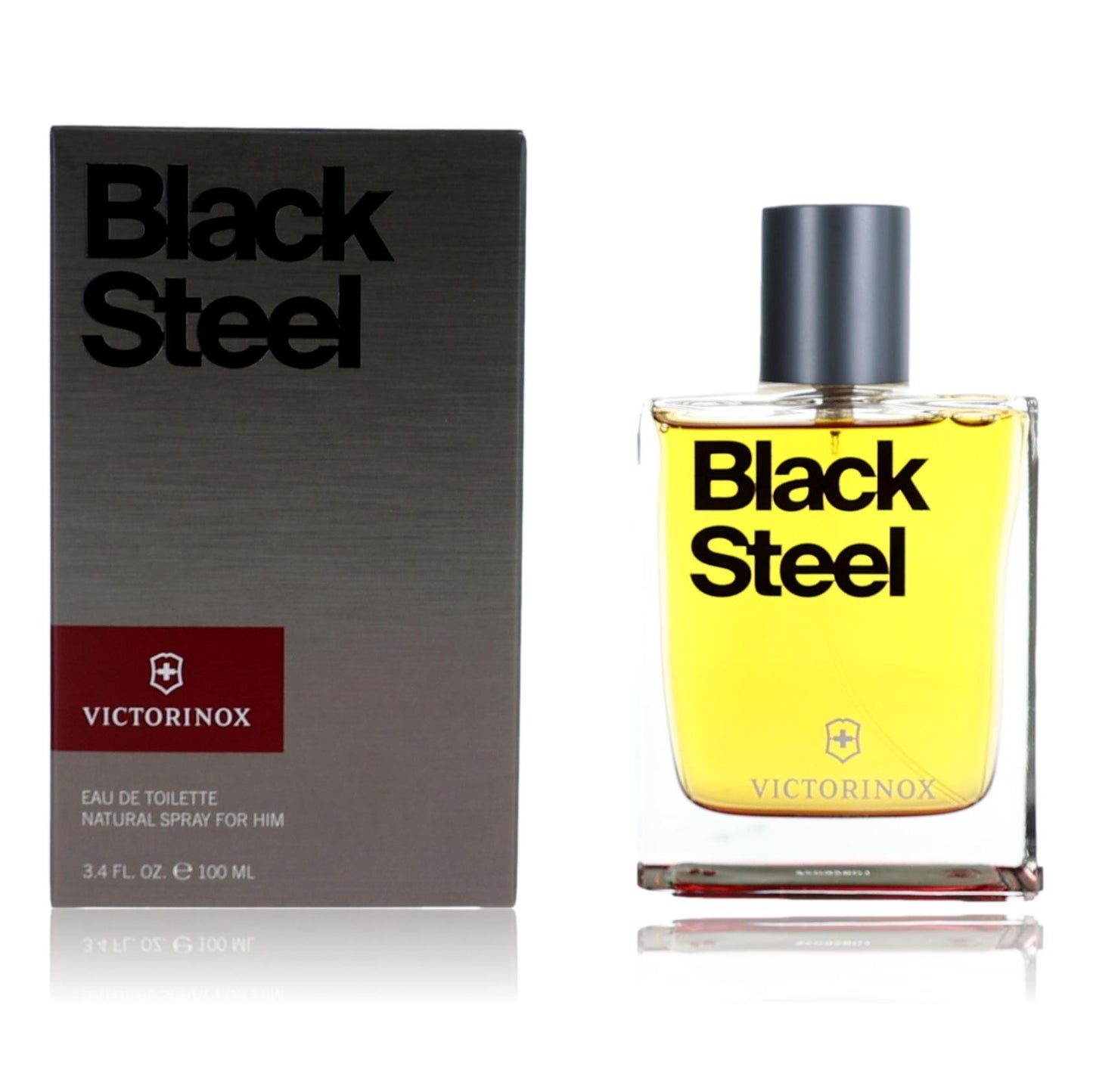 Black Steel by Swiss Army, 3.4 oz EDT Spray for Men 