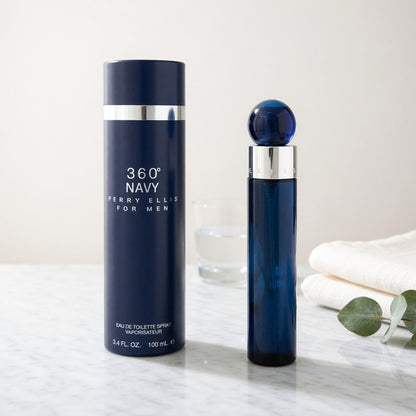 360 Navy By Perry Ellis, 3.4 oz EDT Spray For Men