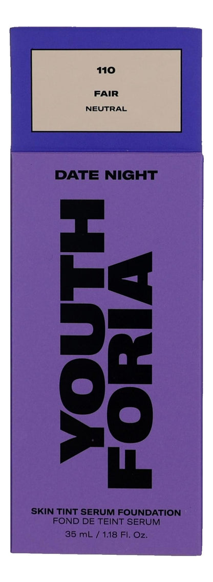 Date Night by Youthforia, 1.18oz Skin Tint Serum Foundation - 110 Fair - 110 Fair