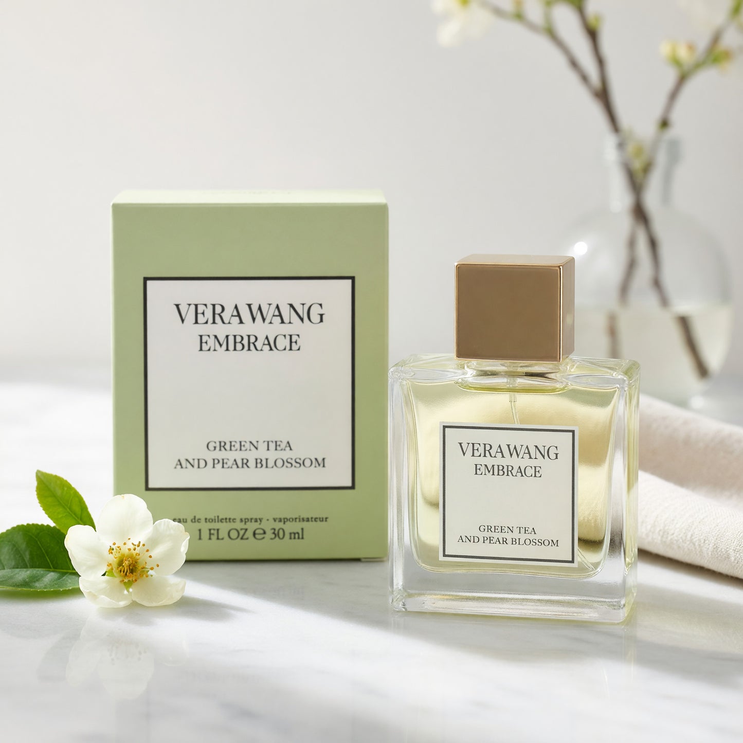 Vera Wang Embrace Green Tea and Pear Blossom by Vera Wang, 1oz EDT Spray women