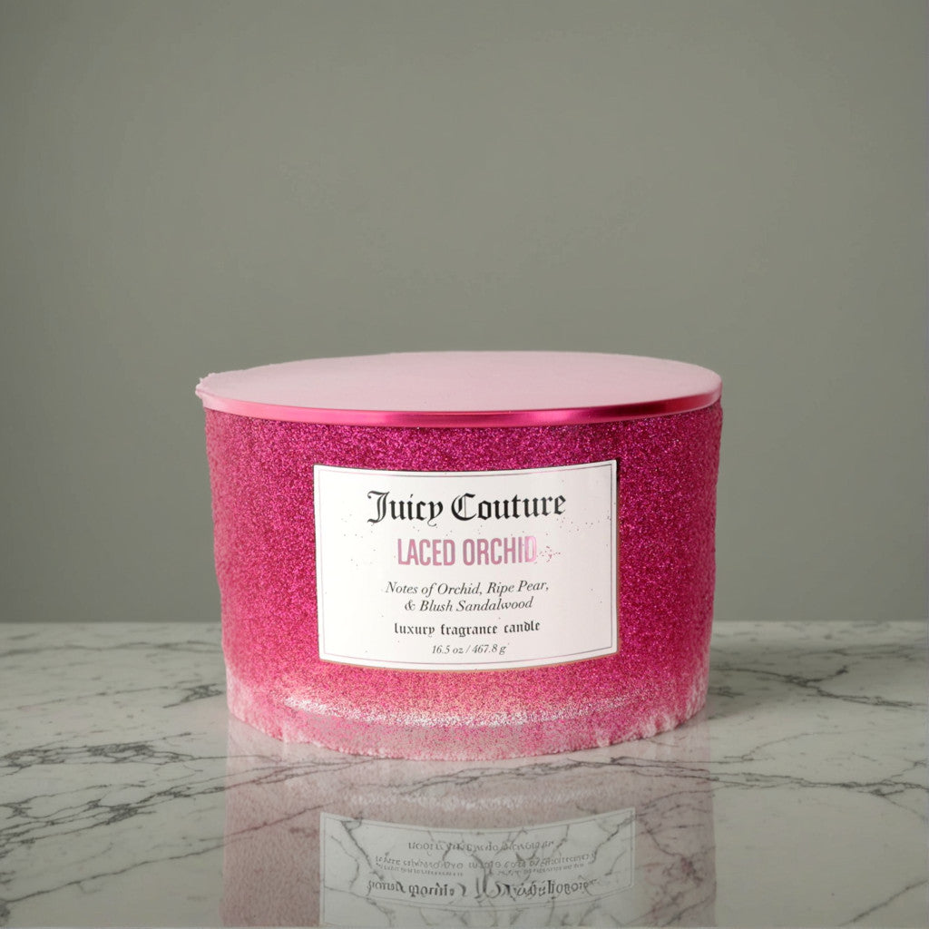 Juicy Couture 16.5 oz Soy Wax Blend 3 Wick Candle - Laced Orchid
