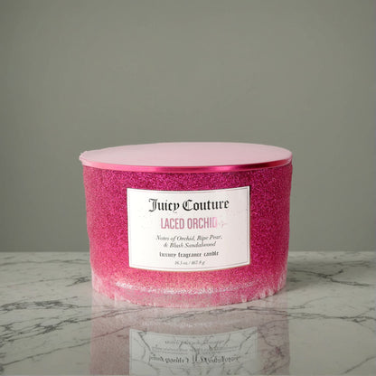 Juicy Couture 16.5 oz Soy Wax Blend 3 Wick Candle - Laced Orchid