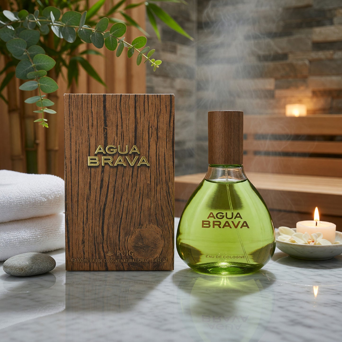 Agua Brava by Antonio Puig, 3.4 oz Eau De Cologne Spray for Men