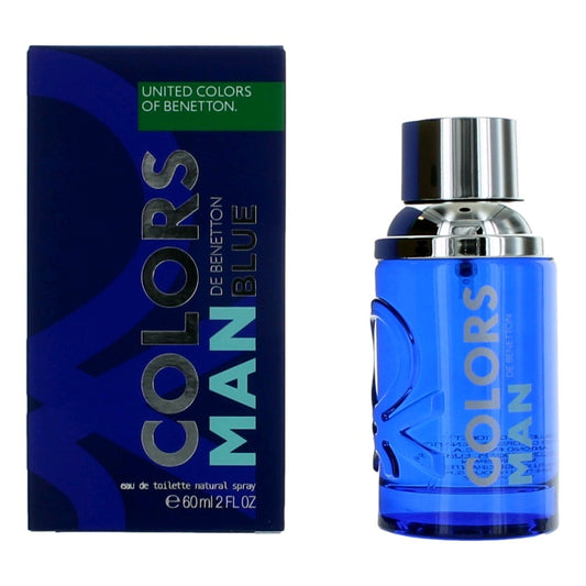 Colors de Benetton Man Blue by Benetton, 2 oz EDT Spray for Men