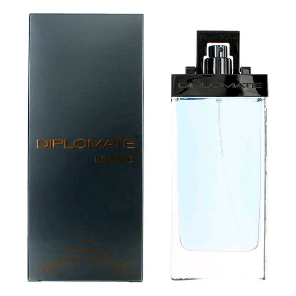 Diplomate Legend By Paris Bleu, 3.3 oz EDT Spray for Men