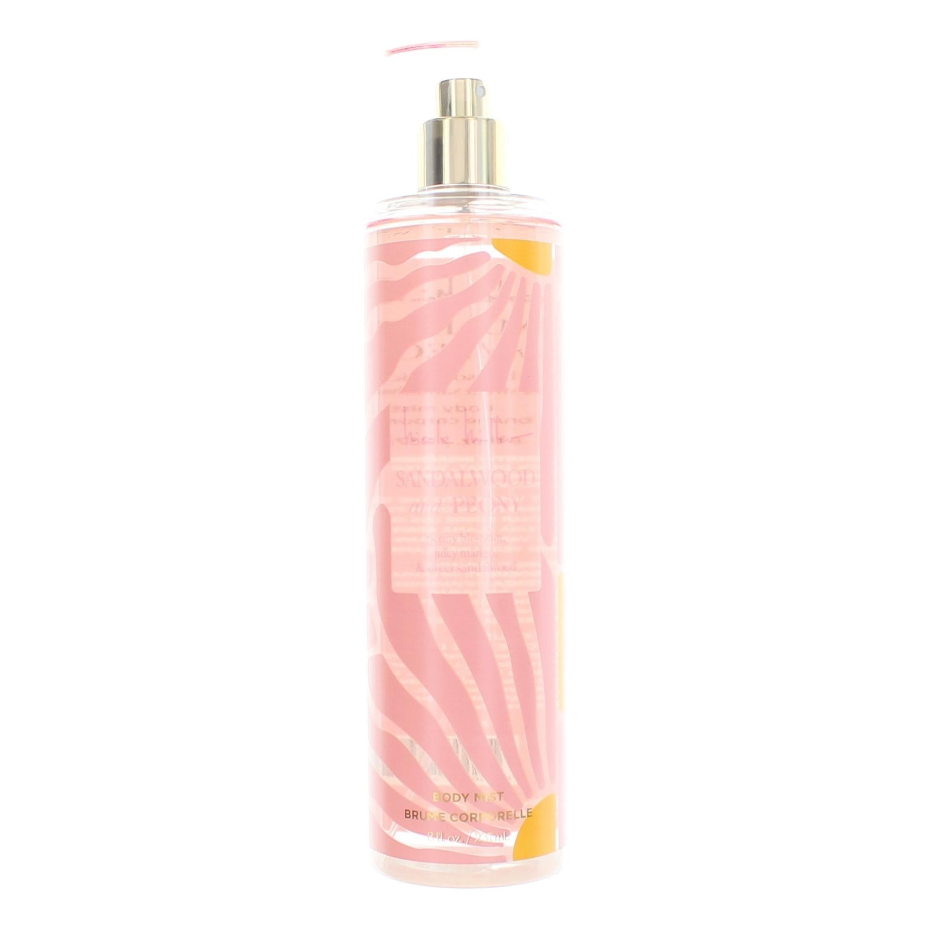 Sandalwood and Peony by Nicole Miller, 8 oz Body Mist for Women