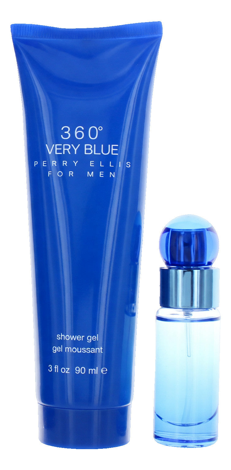 Perry Ellis 360 Very Blue by Perry Ellis, 4 Piece Gift Set for Men
