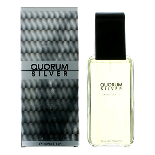 Quorum Silver by Puig, 3.4 oz EDT Spray for men