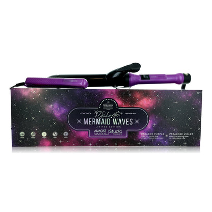 Mermaid Waves, 2-Piece Set With Curling Wand & Mini To-Go - Paradox Purple