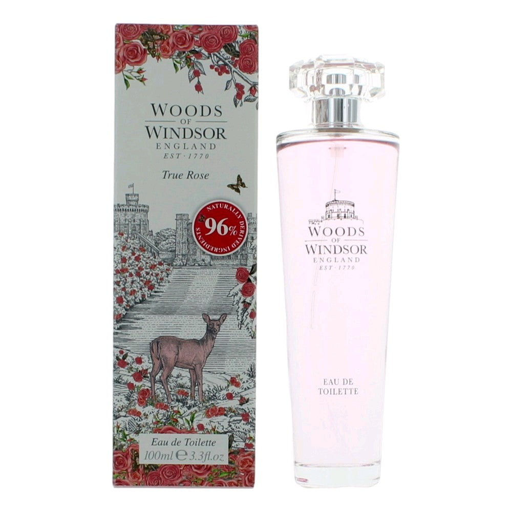 Woods of Windsor True Rose by Woods of Windsor, 3.3oz EDT Spray women