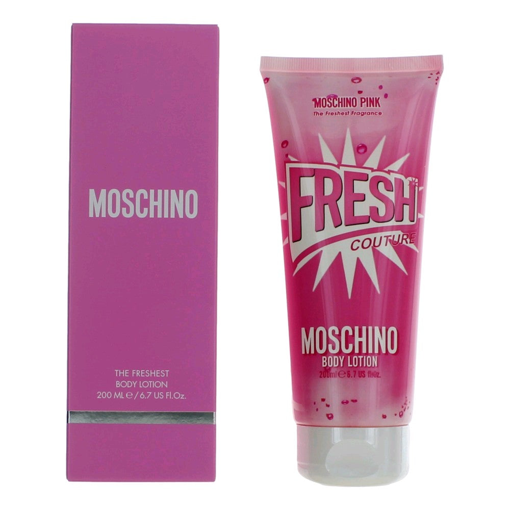 Moschino Pink Fresh Couture by Moschino, 6.7 oz Body Lotion for Women