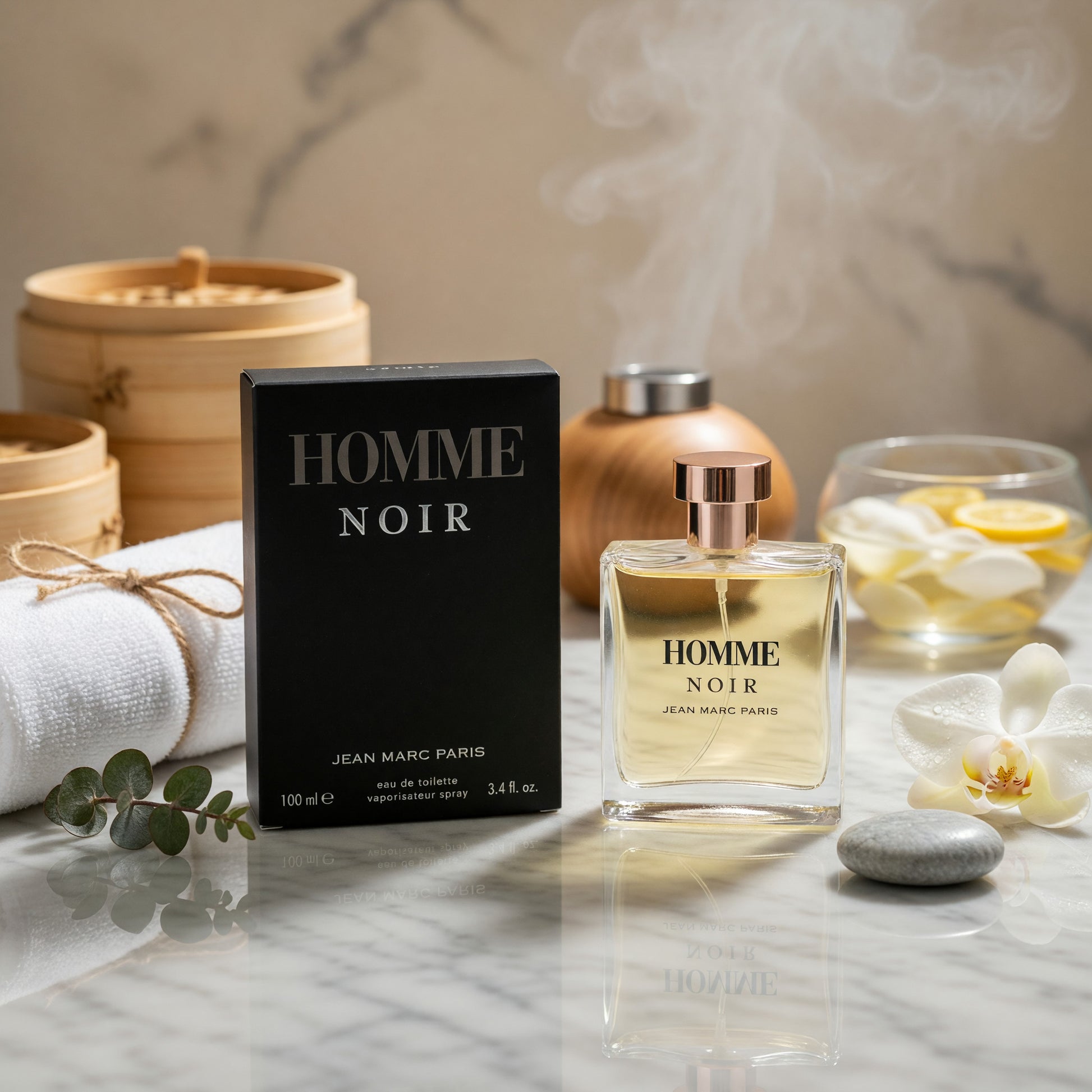 Homme Noir by Jean Marc Paris, 3.4 oz EDT Spray for Men