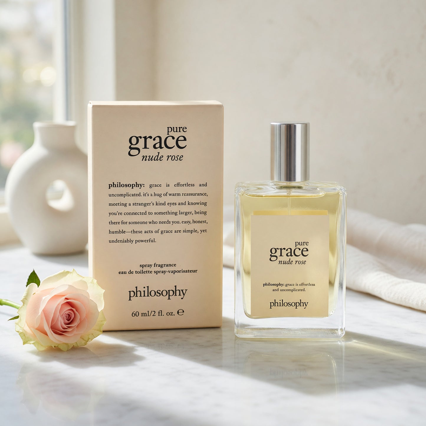 Pure Grace Nude Rose by Philosophy, 2 oz EDT Spray for Women