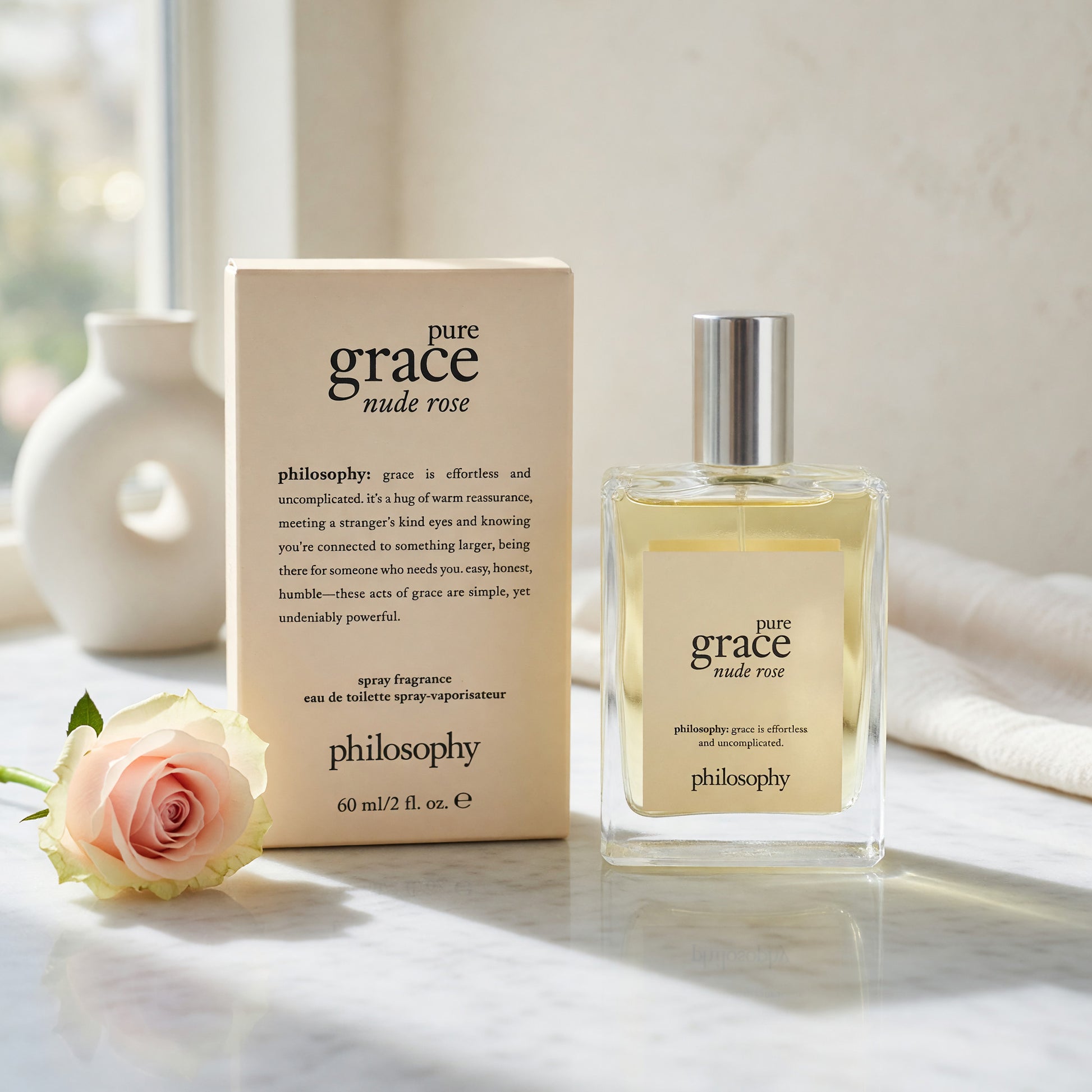 Pure Grace Nude Rose by Philosophy, 2 oz EDT Spray for Women