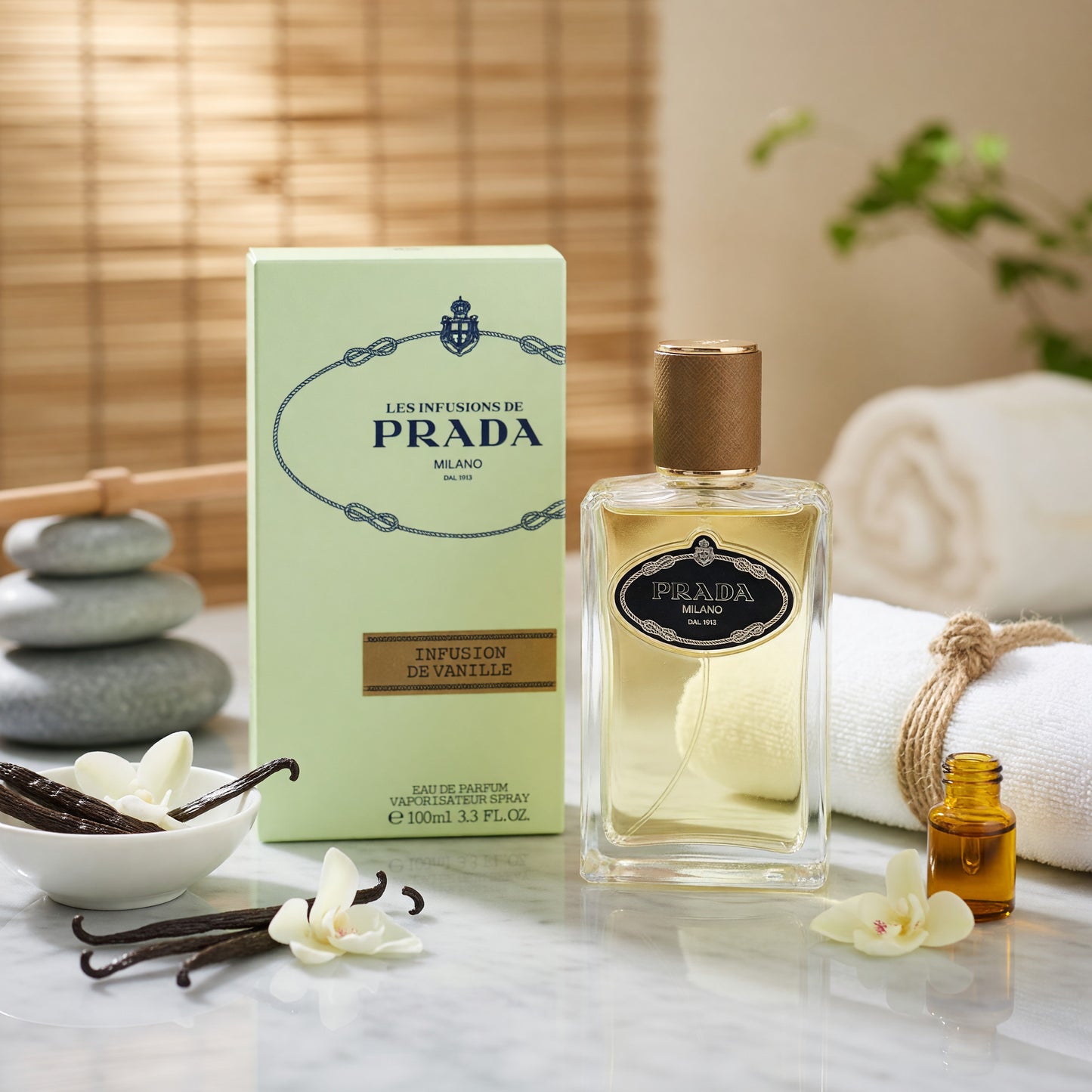 Prada Les Infusions de Vanille by Prada, 3.3 oz EDP Spray for Women