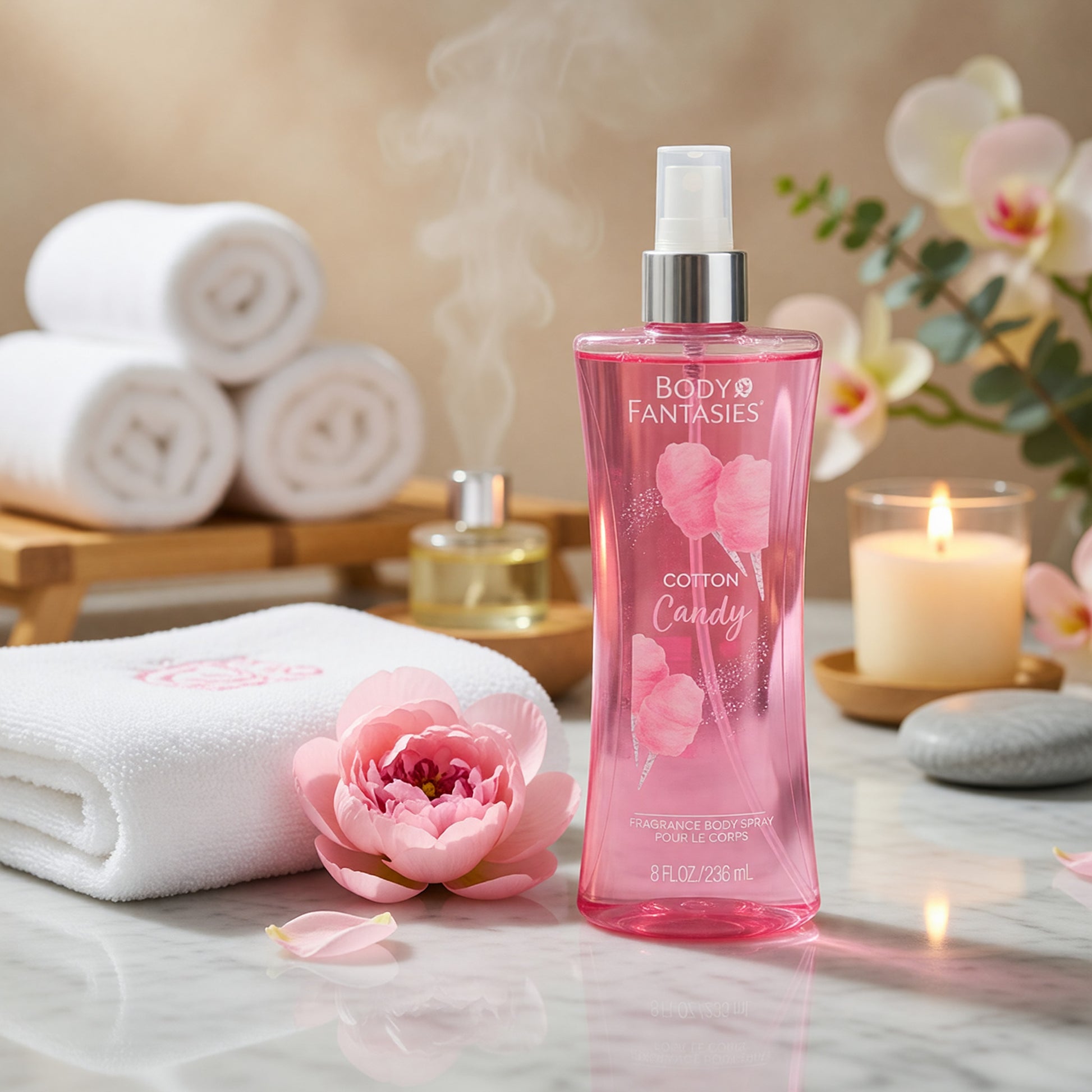 Cotton Candy by Body Fantasies, 8 oz Fragrance Body Spray for Women