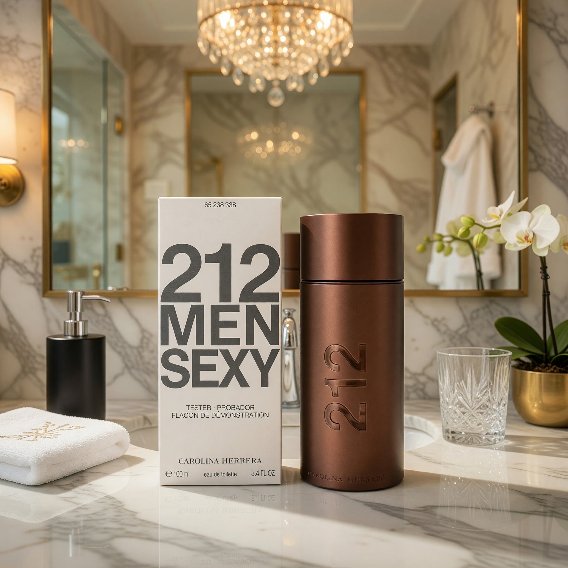 212 Sexy by Carolina Herrera, 3.4 oz EDT Spray for Men TESTER