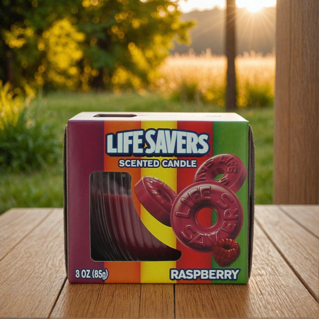 Life Savers Scented Candle 3 oz Jar - Raspberry