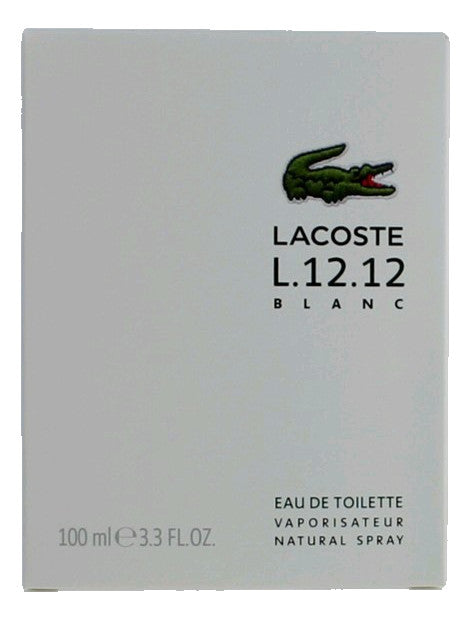 Lacoste L.12.12 White Blanc by Lacoste, 3.3 oz EDT Spray for Men