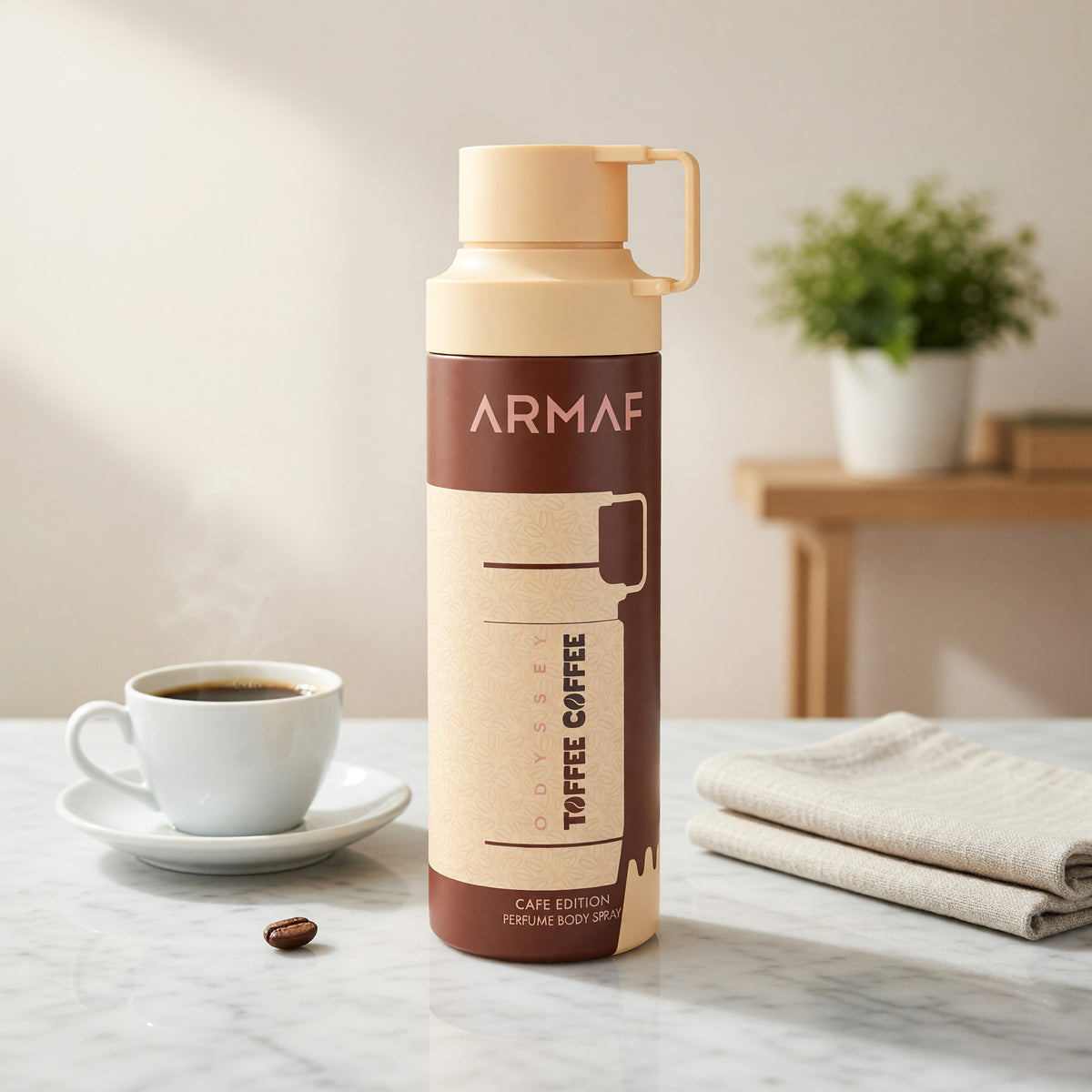 Odyssey Toffee Coffee by Armaf, 6.8 oz Body Spray for Men