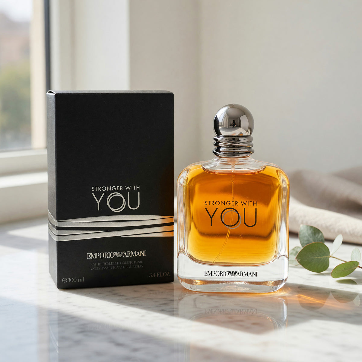 Stronger With You by Emporio Armani, 3.4 oz EDT Spray for Men