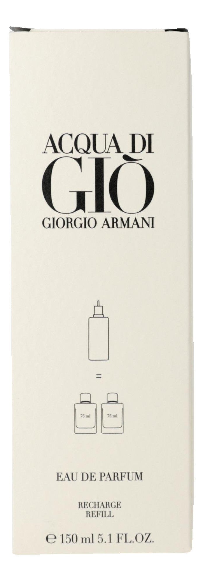 Acqua di Gio by Giorgio Armani, 5.1 oz EDP Refill for Men 