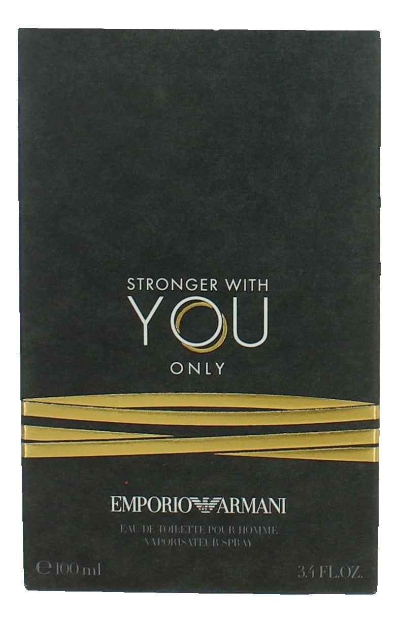 Stronger With You Only by Emporio Armani, 3.4 oz EDT Spray for Men
