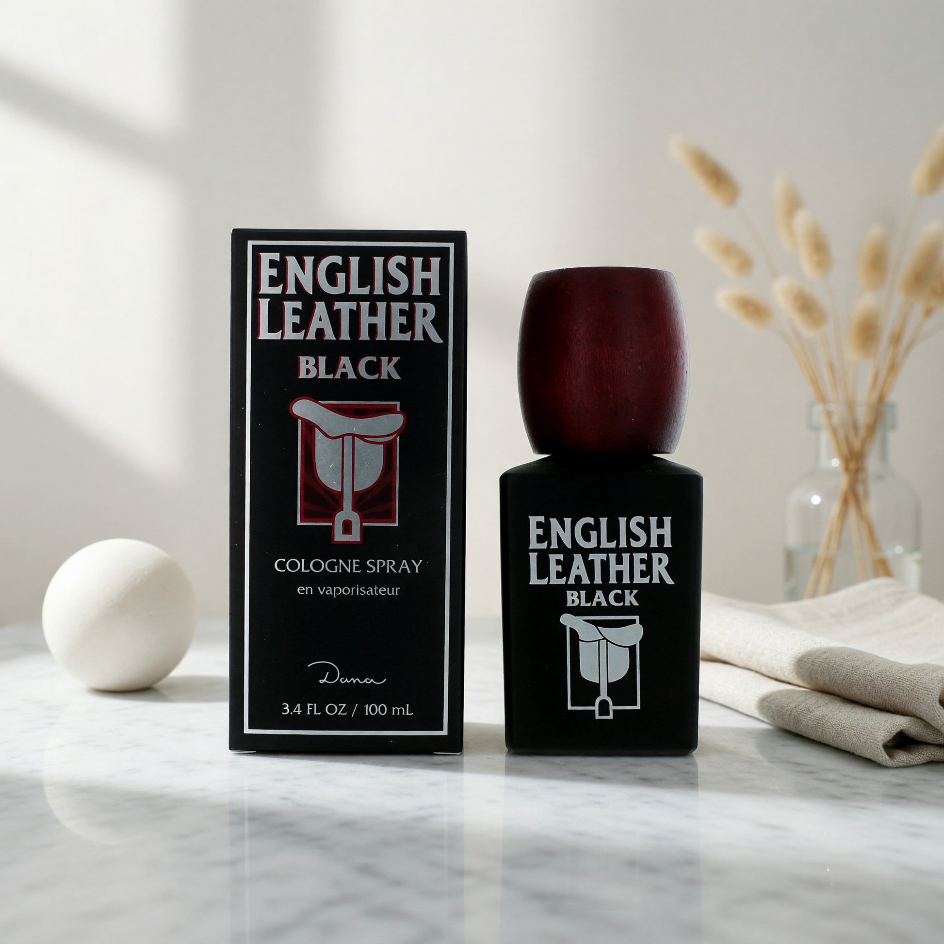 English Leather Black by Dana, 3.4 oz Cologne Spray for Men