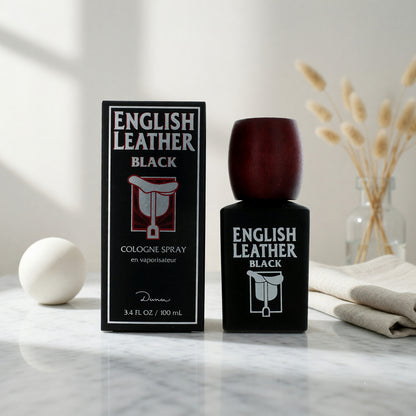 English Leather Black by Dana, 3.4 oz Cologne Spray for Men