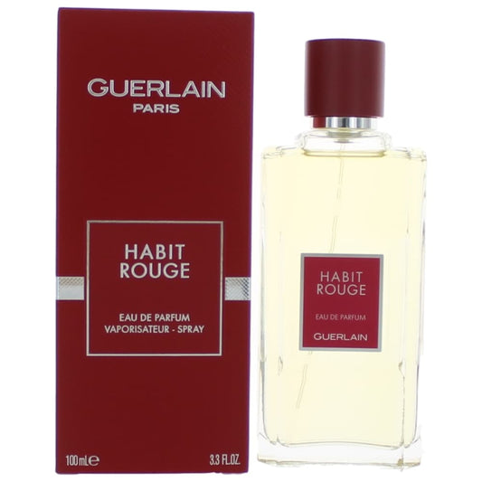 Habit Rouge by Guerlain, 3.3 oz EDP Spray for Men