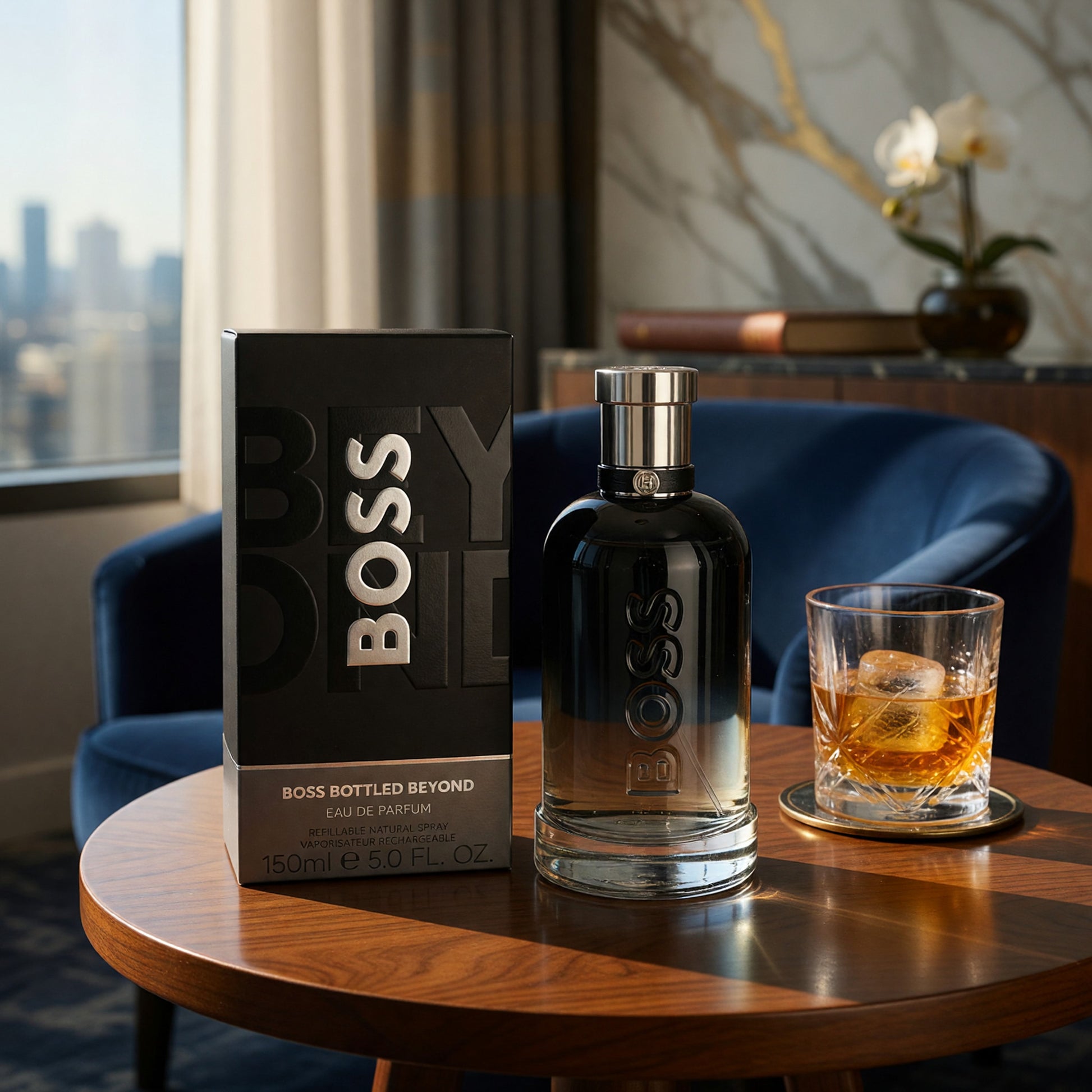Boss Bottled Beyond by Hugo Boss, 5 oz EDP Spray Refillable for Men