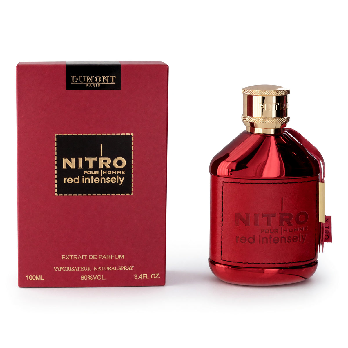 Nitro Red Intensely by Dumont, 3.4 oz EDP Spray for Men