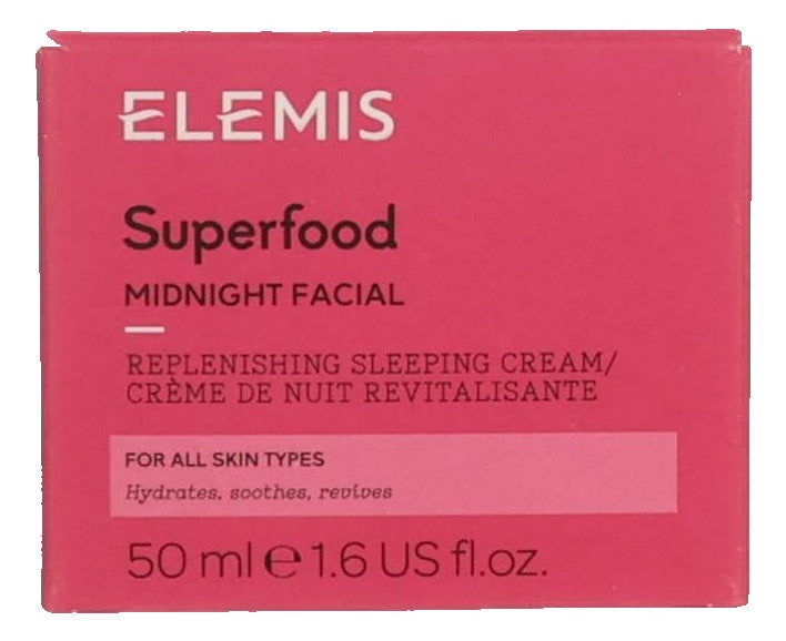 Elemis Superfood Midnight Facial by Elemis, 1.6oz Replenishing Sleeping Cream