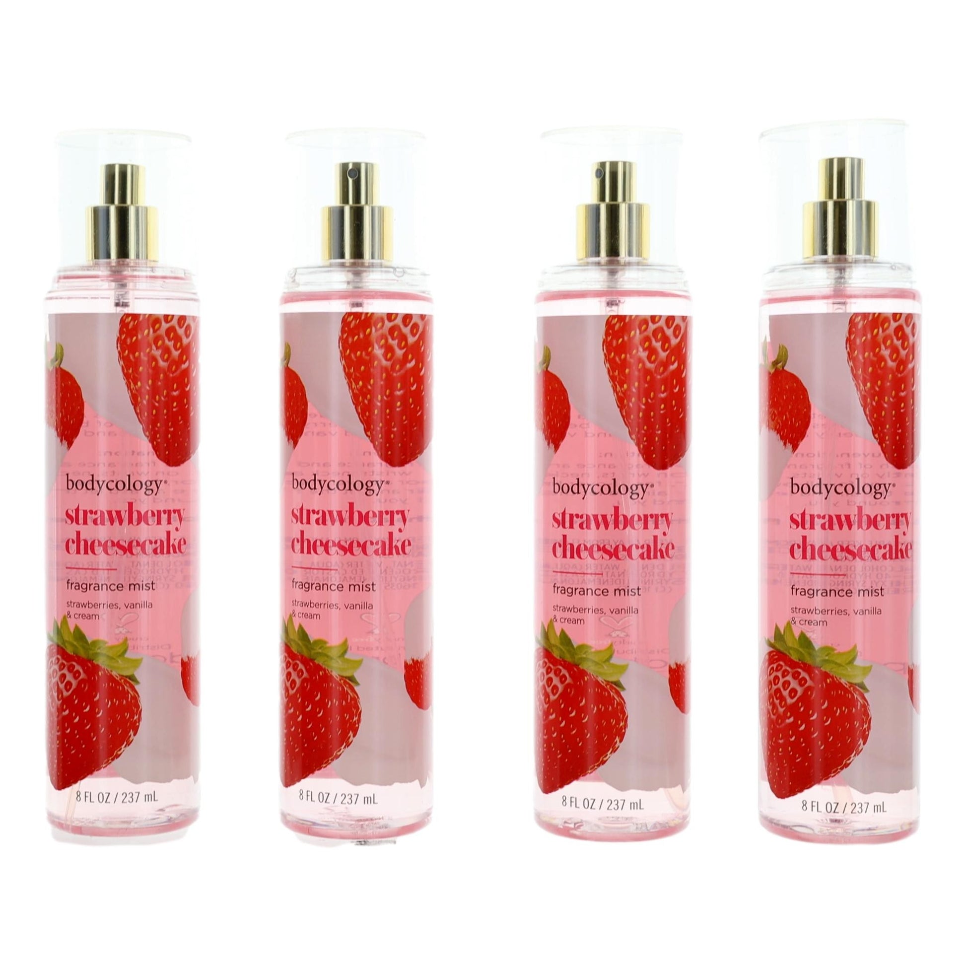 Strawberry Cheesecake by Bodycology, 4 Pack 8oz Fragrance Mist women